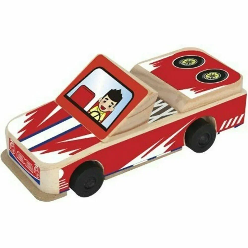 Create & Learn Pull Back Sports Car Toy New